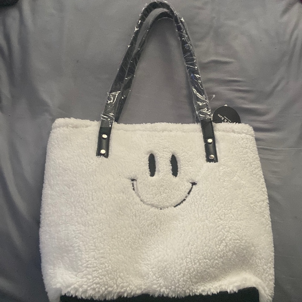 Black and white Sherpa bag